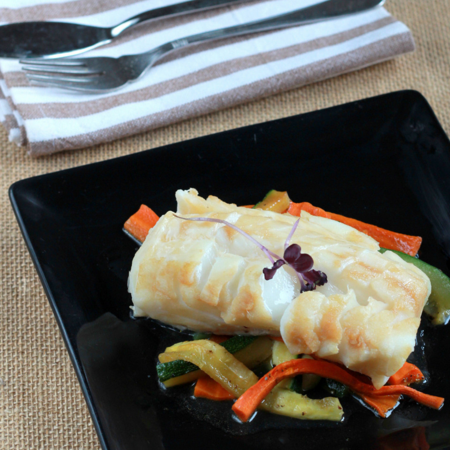 Filete de Bacalao con Verduras