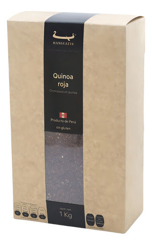 1 kg Quinoa Roja Perú Hanseatik Sin Glutten Sabor Intenso