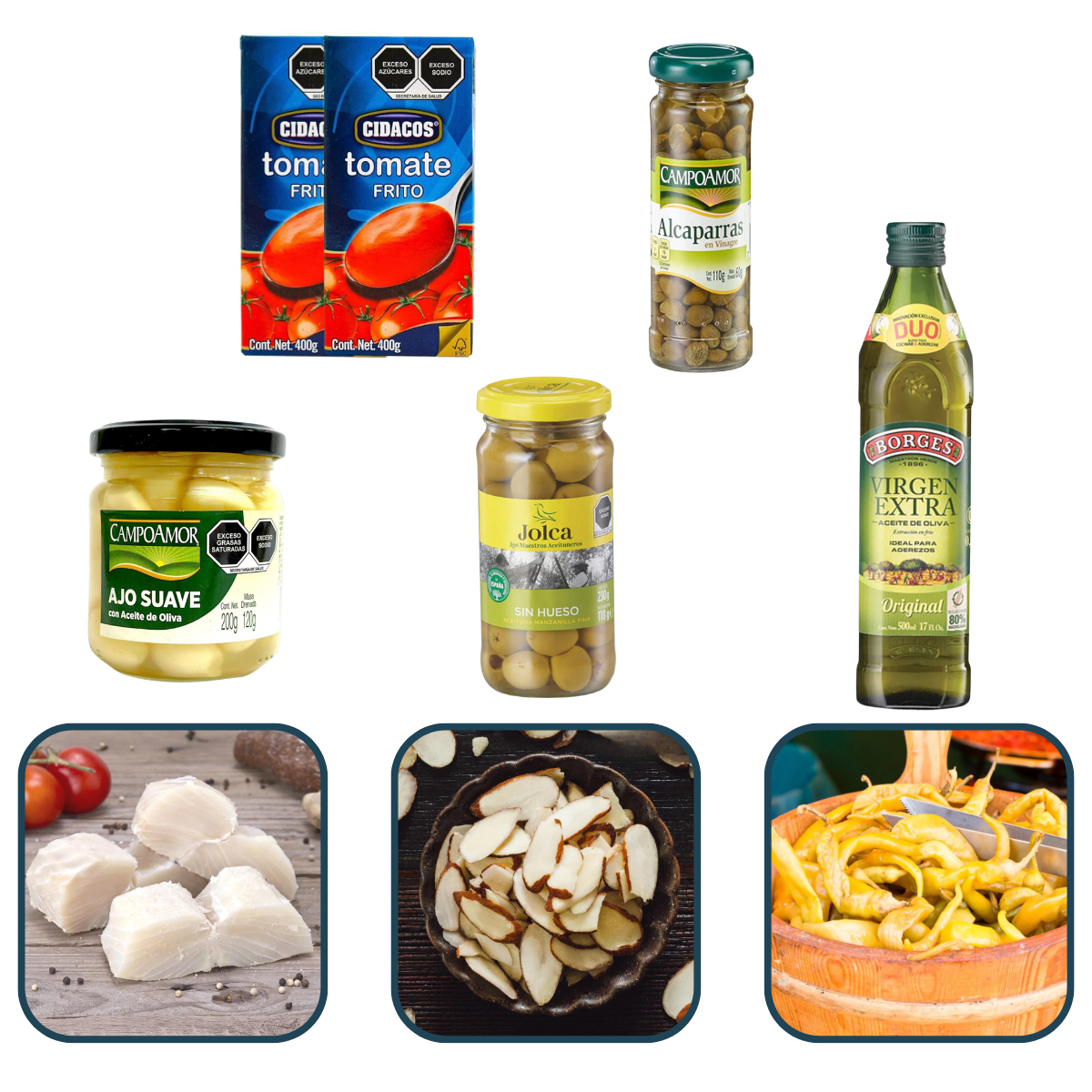 Kit para Preparar Bacalao a la Vizcaina 8-10 Personas