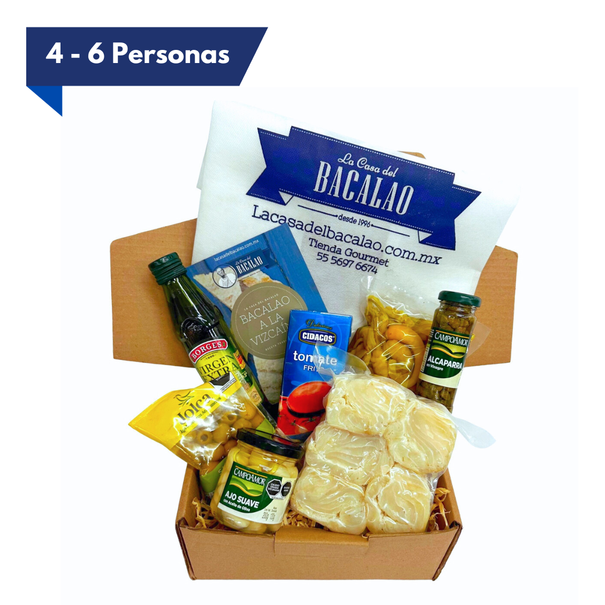 Kit para Preparar Bacalao a la Vizcaina 4-6 Personas