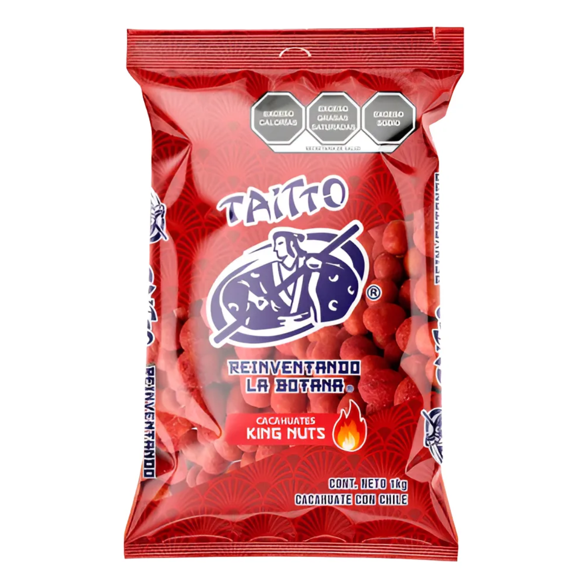 Cacahuate Japones Picante Taitto Cubierta Crujiente 1 Kg