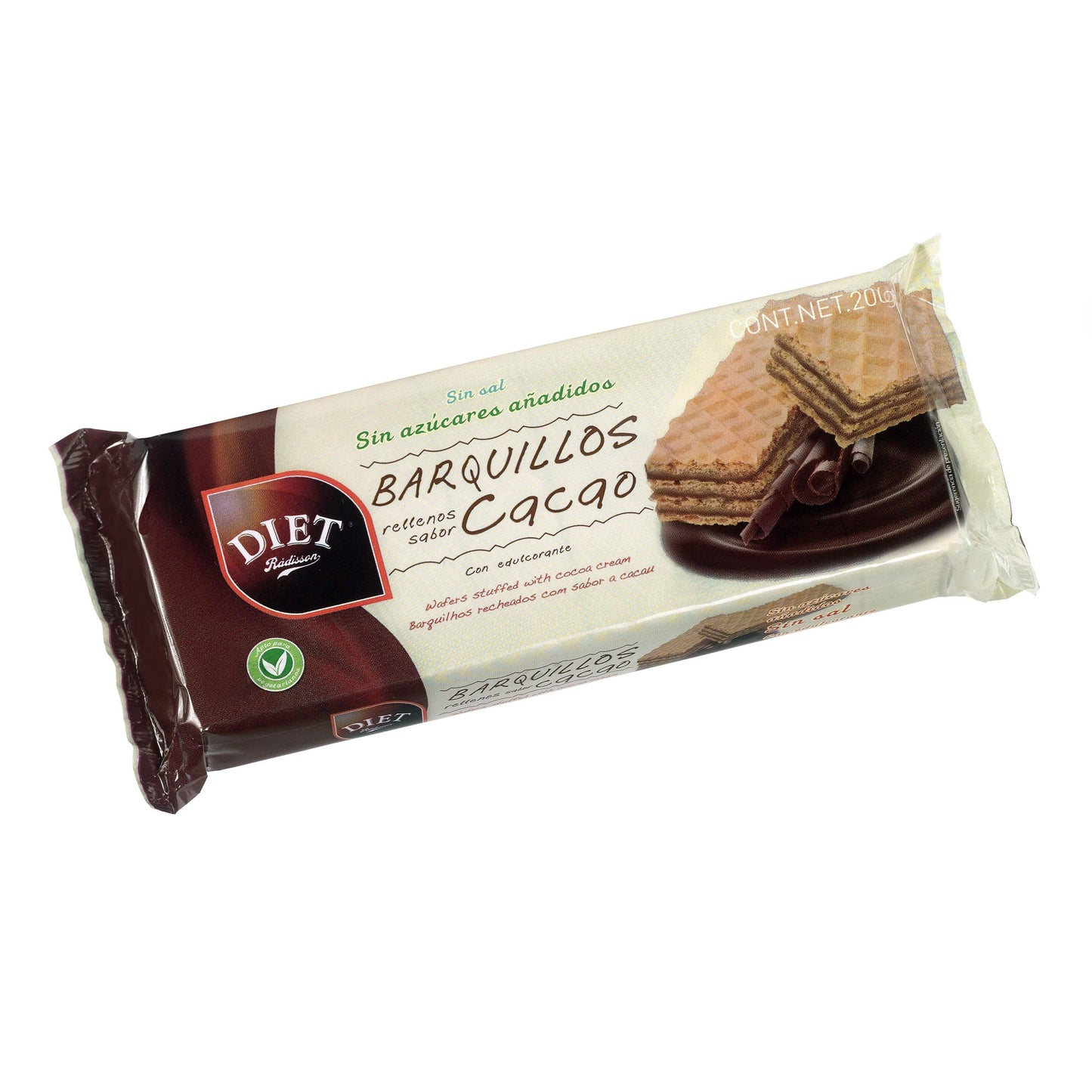 Barquillos Rellenos de Cacao 200g - Postres y Galletas La casa del bacalao