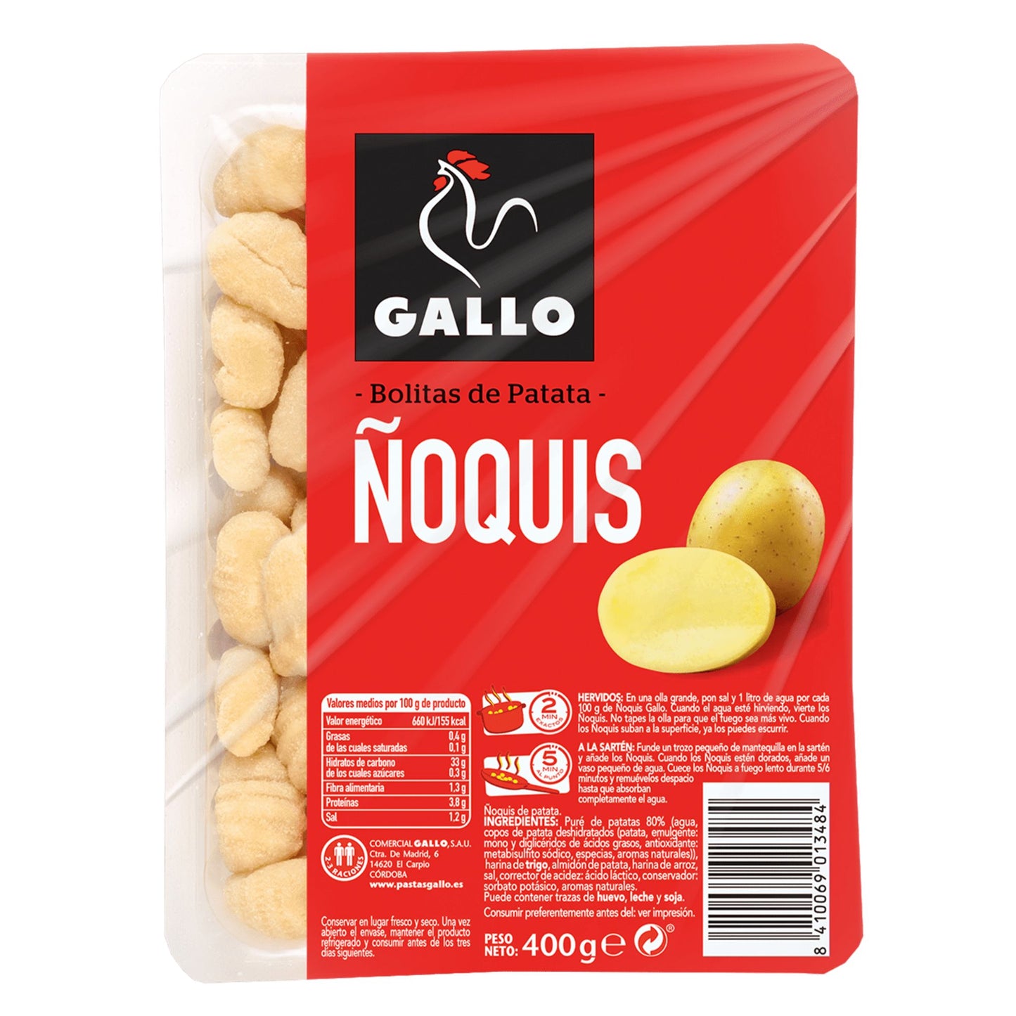 Ñoquis 400g - Pastas La casa del bacalao