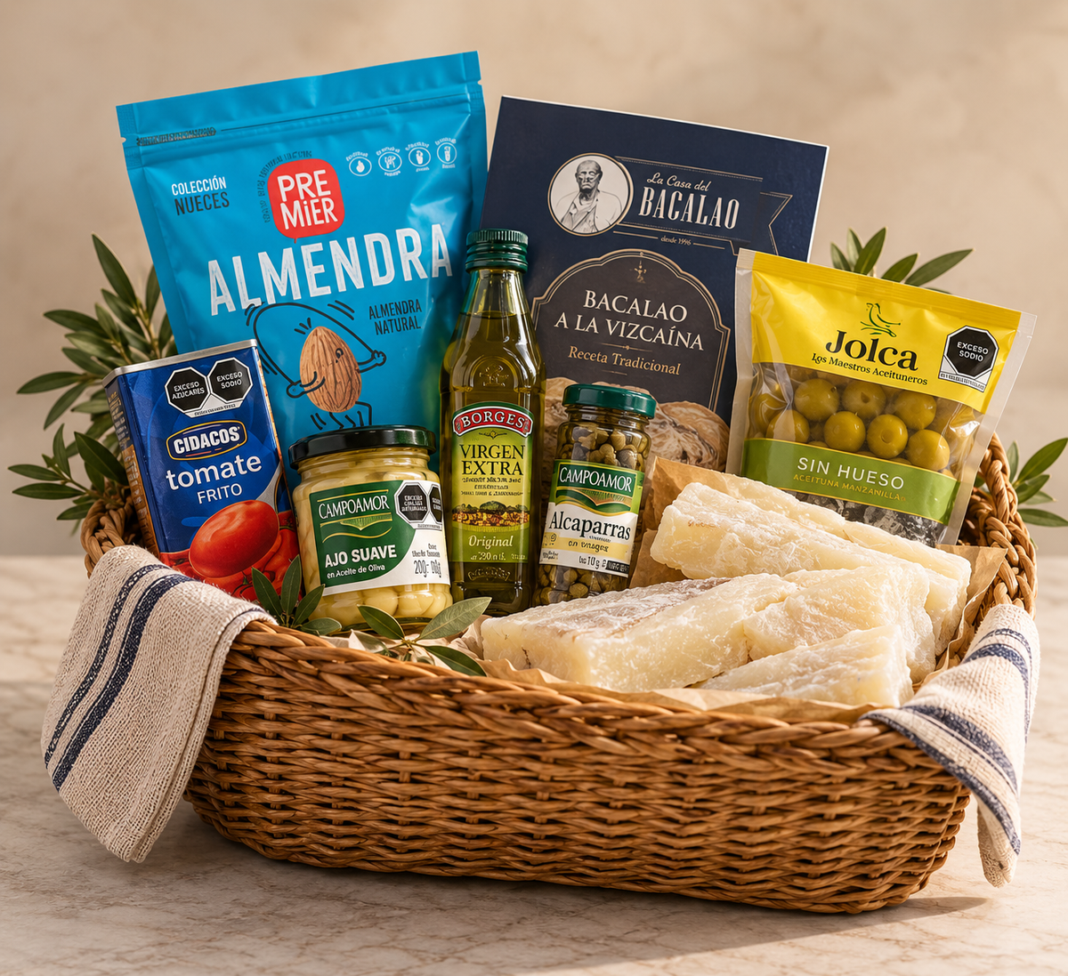 Kit para Preparar Bacalao a la Vizcaina 4-6 Personas