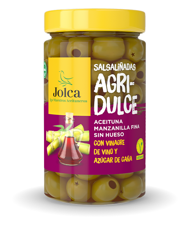 Aceitunas Salsaliñadas Agridulce Jolca 400g | La Casa del Bacalao