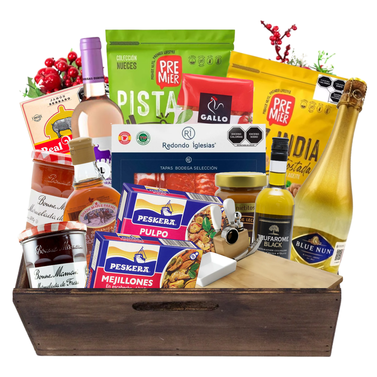 Kit 10 Arcon Canasta Navideña