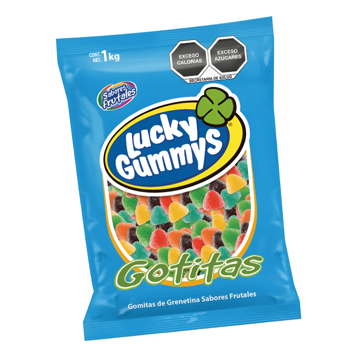 Gomitas Forma de Gotitas Frutales Lucky Gummys 1kg