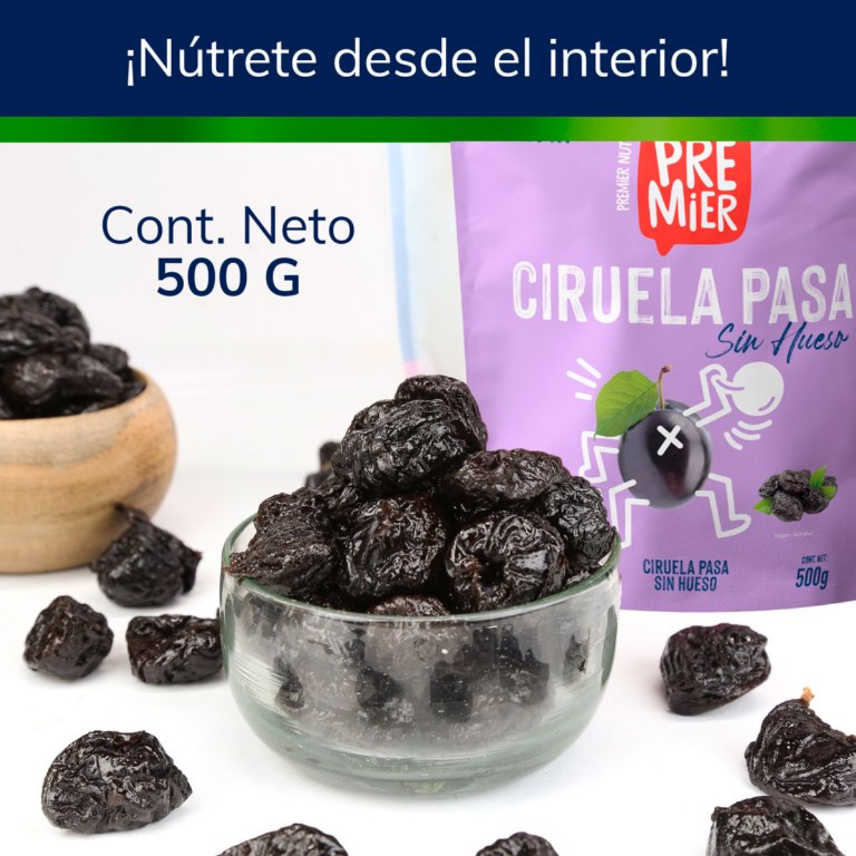 Ciruela Pasa Sin Hueso Premier 500 gr