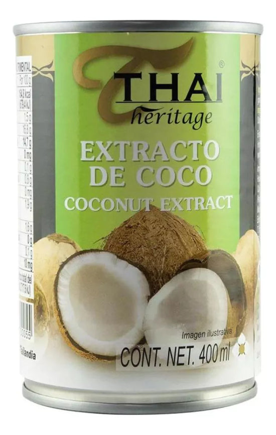 Extracto Coco Thai Heritage 400ml Leche Lata Tailandia