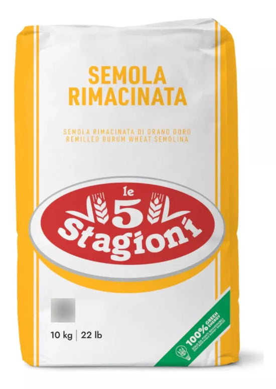 Semolina Trigo Le 5 Stagioni 10kg Grano Duro Bolsa Italia