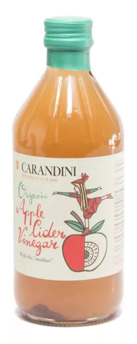 Vinagre Manzana Organico Carandini 500ml Botella Italia