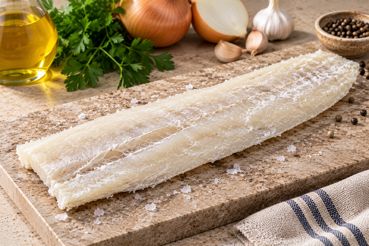 Filete de Bacalao Sin Piel y Sin Espinas