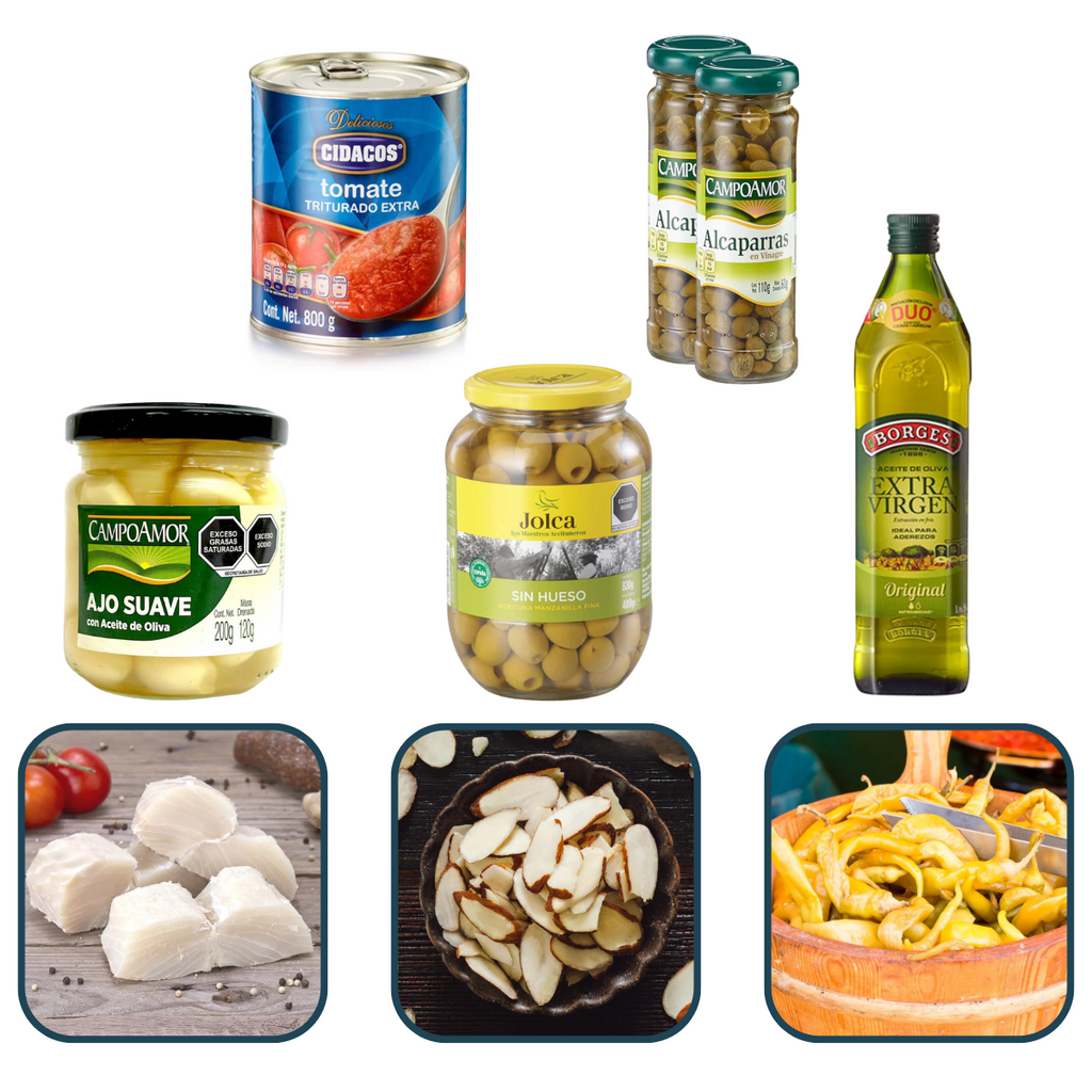 Kit para Preparar Bacalao a la Vizcaina 12-16 Personas