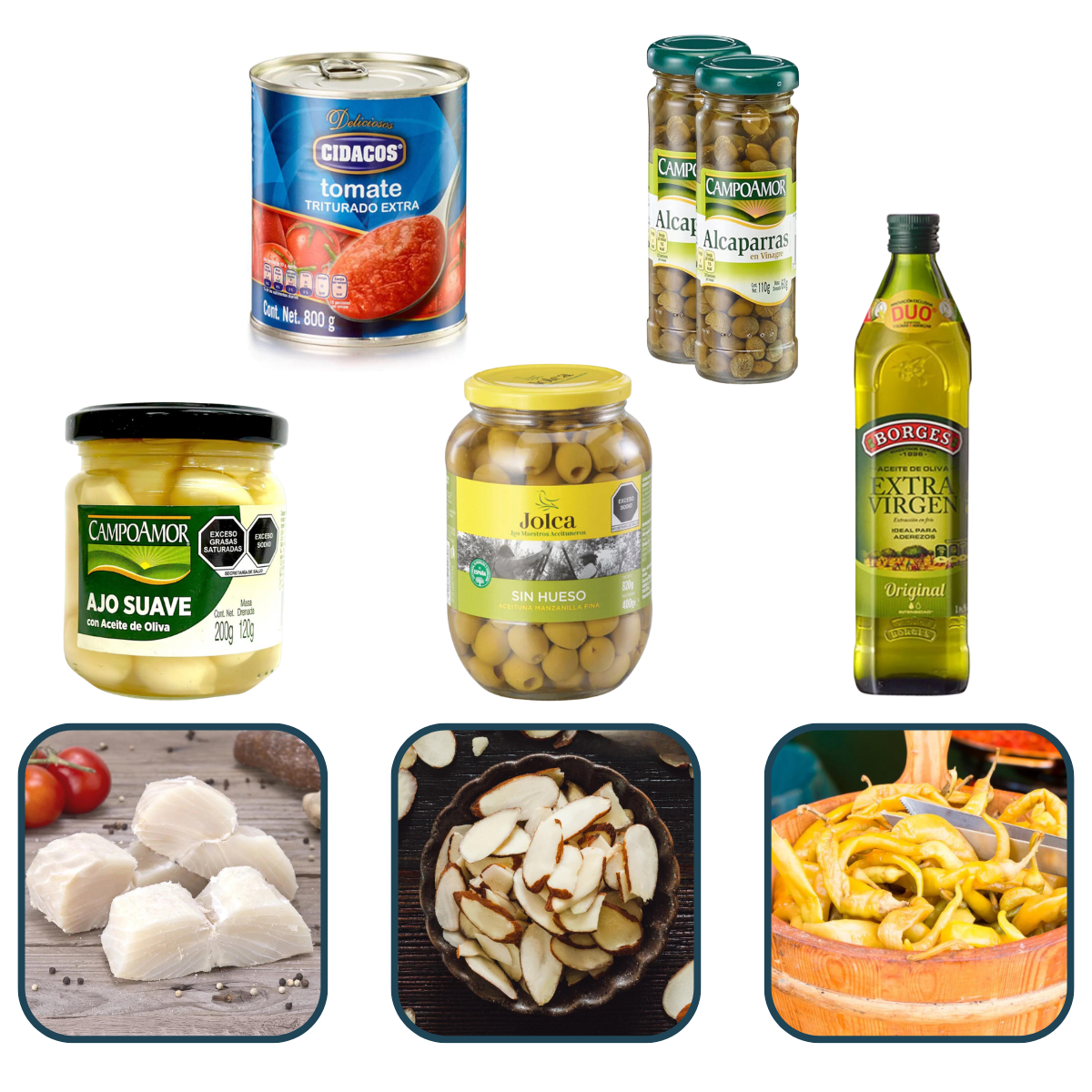 Kit para Preparar Bacalao a la Vizcaina 12-16 Personas