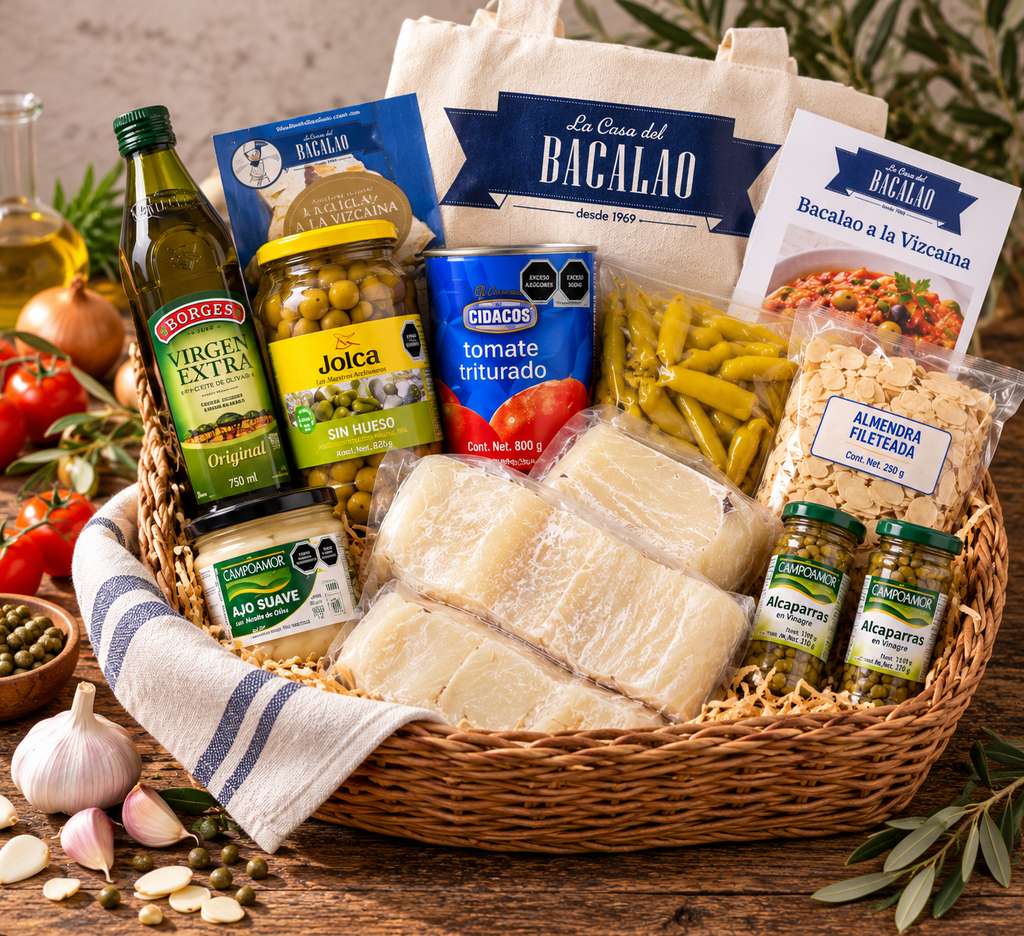 Kit para Preparar Bacalao a la Vizcaina 12-16 Personas