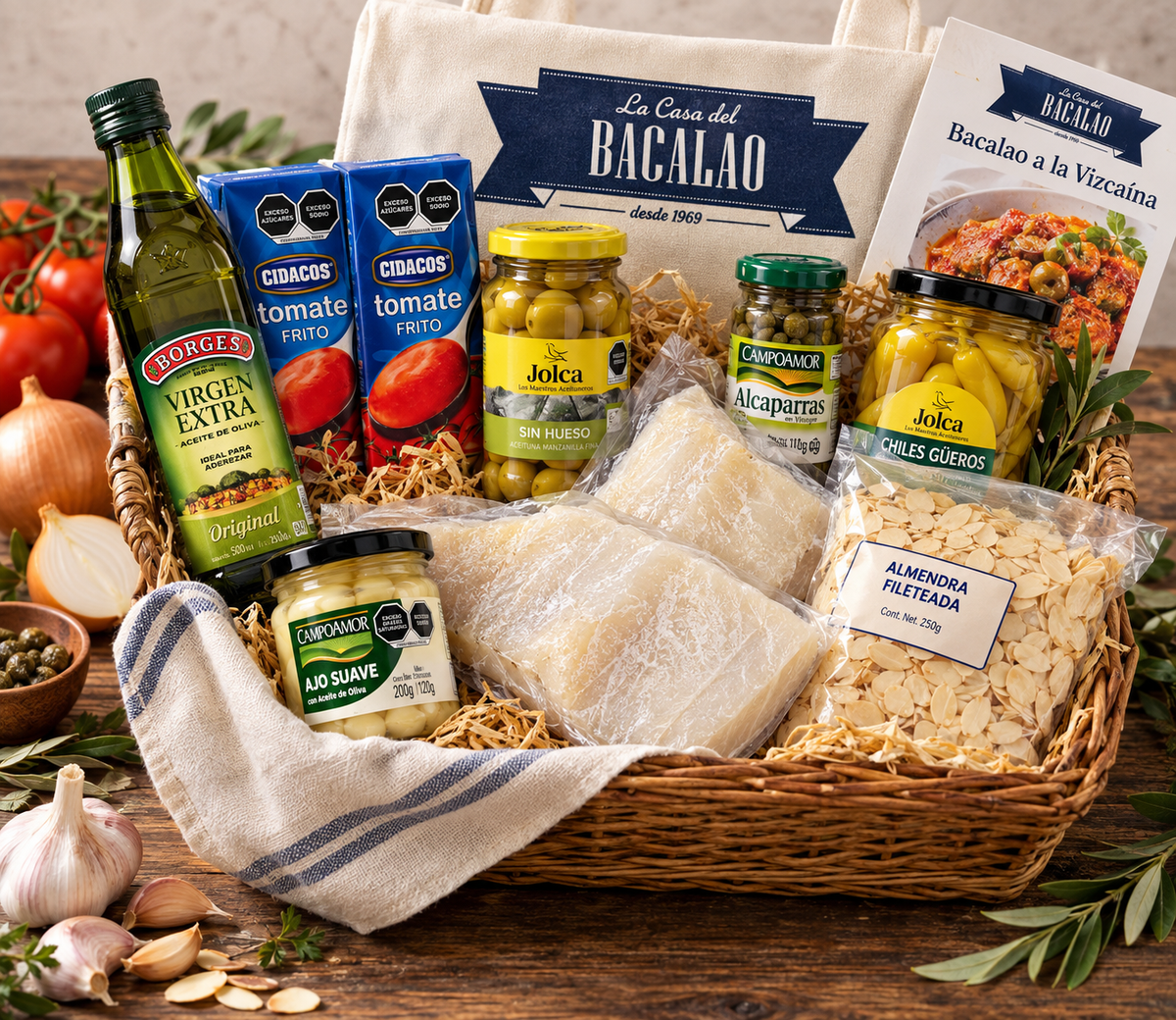 Kit para Preparar Bacalao a la Vizcaina 8-10 Personas