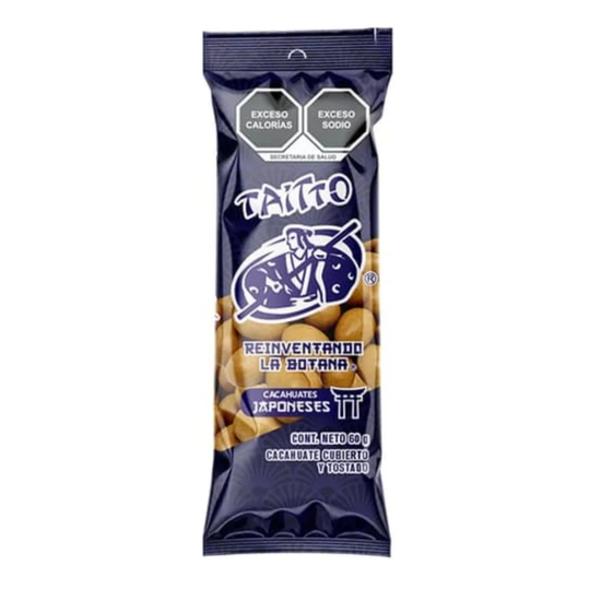 Cacahuates Japonés Tostado Taitto 50 Bolsas  60gr C/u