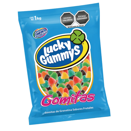 Bolsa Gomitas Forma Gomita Lucky Gummys 1 Kg Sabor Frutal