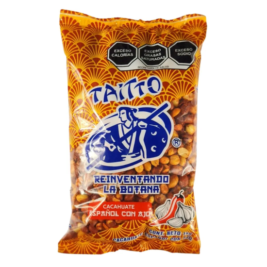 Cacahuate Español Con Ajo 1 Kg Taitto Botana Enchilado