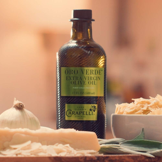 Aceite De Oliva Extra Virgen Carapelli Oro Verde 1 Litro