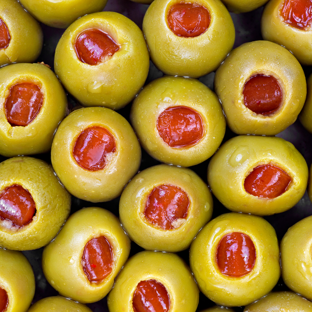 Aceitunas Verdes Rellenas de Jamón Serrano 340g