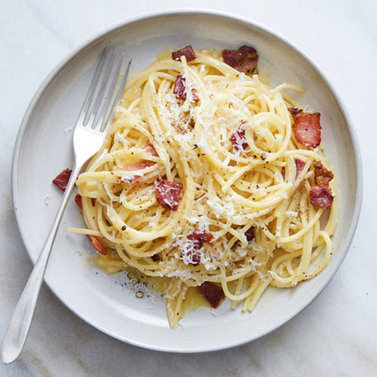 Spaghetti a la Carbonara 160g - Pastas La casa del bacalao