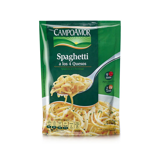 Spaghetti a los Cuatro Quesos 160g - Pastas La casa del bacalao