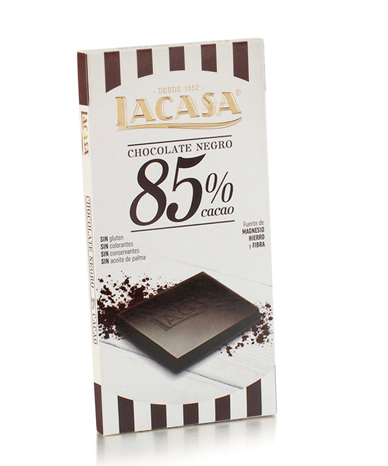Tableta Chocolate Negro 85% Cacao 100g - Postres y Galletas La casa del bacalao