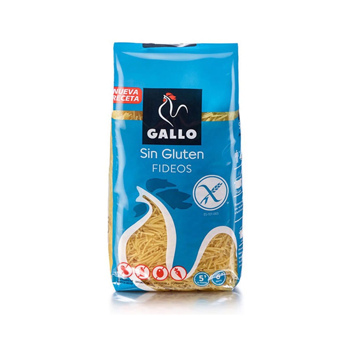 Fideos sin Gluten 450gr - Pastas La casa del bacalao