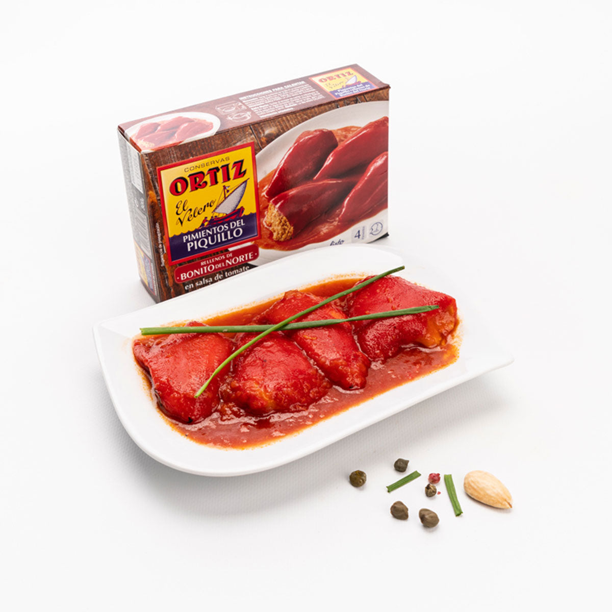 Pimientos del Piquillo Rellenos de Atún 330g - Latería Fina La casa del bacalao
