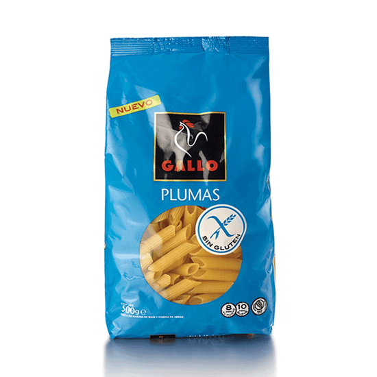 Plumas sin Gluten 450gr - Pastas La casa del bacalao